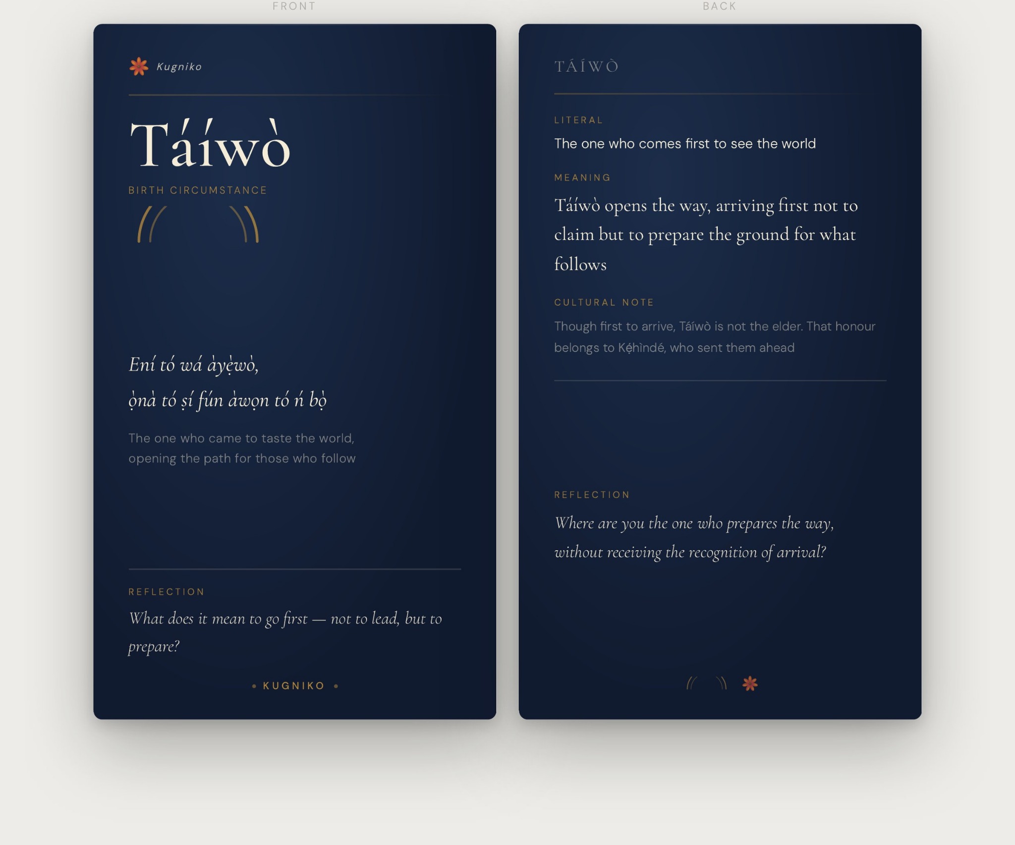 Táíwò card